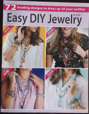 EASY DIY JEWELRY book 1 72 beading designs hippy rocker glam ocean Leisure Arts