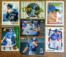 7 DIFFERENT SHAWN GREEN ROOKIE CARDS 93 BOWMAN , TOPPS PINNACLE SCORE UPPER DECK