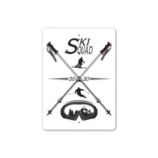 Ski Squad Metal Sign