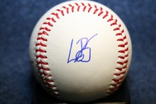 LUIS BAEZ AUTOGRAPHED BASEBALL HOUSTON ASTROS