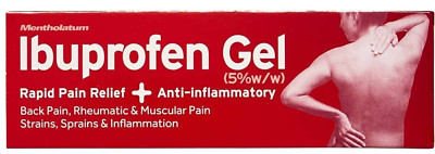 Ibuprofen Topical Gel 5% Rapid Relief Back Rheumatic Muscular Pain 50G