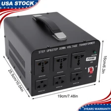 5000W Watt Voltage Converter Transformer Step Up Down 110V to 220V 220V to 110V