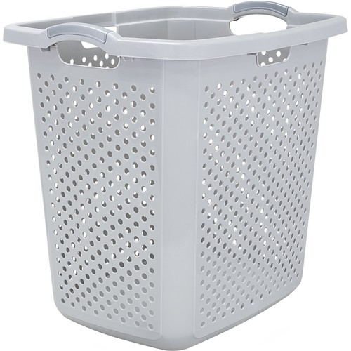 XL Lamper Plastic Laundry Basket 2.5 Bushel, Soft Silver, Adult / Tween - Picture 3 of 8