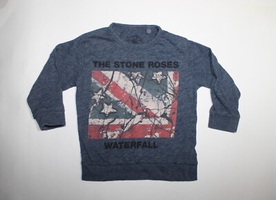 Kids The Stone Roses Shirt Waterfall Indie Rock Band Infant 1 1/2 - 2 Yrs 92 Cm