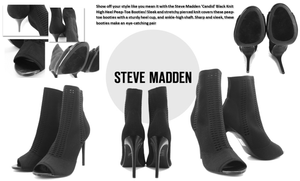 steve madden candid peep toe booties