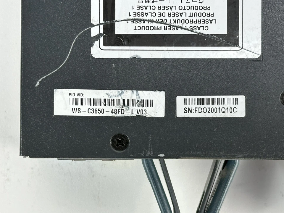 Cisco Catalyst WS-C3650-48FD-L Ethernet Switch PoE+ 48x 1GbE 2x 10GE SFP+ 2x PSU - Image 4 of 4
