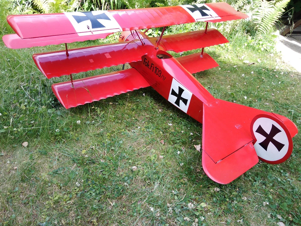 Fokker DR-1 Dreidecker, Spannweite 144cm - Bild 2 von 4