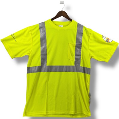 Xtreme 3M Scotchlite Reflective Men's Large L T Shirt High Visibility Safety