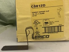 QTY 3 ERICO CADDY CS812D 1/2"/3/4" EMT Conduit/Cable to Stud Attachment