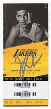 2017 Los Angeles Lakers KYLE KUZMA Signed Autographed NBA Debut Rookie Ticket