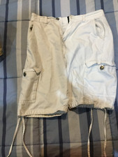 Men's White Denim Shorts Size 32