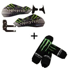Green Black Energy Shock Cover Hand Guard Bundle fits Yamaha Raptor 250 Quad