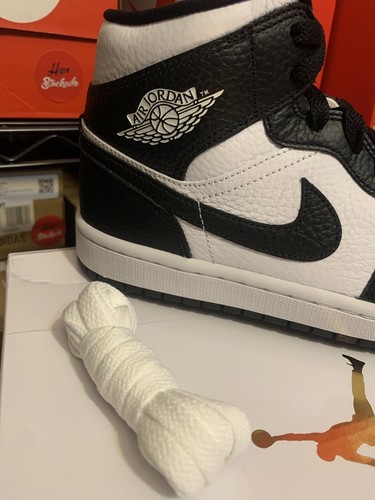 Nike Air Jordan 1 Mid SE Homage Black White Split Shoes DR0501-101 Women's Sizes | eBay