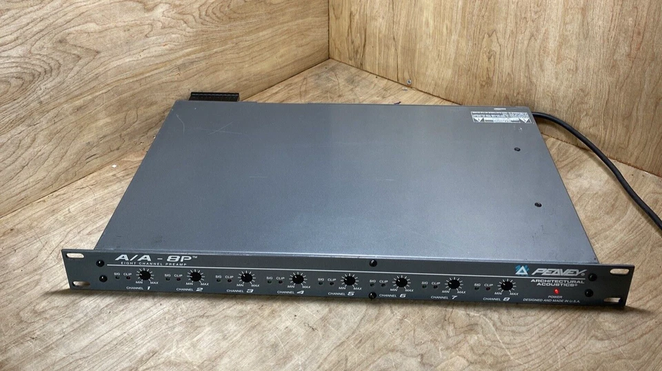 Peavey Architectural Acoustics, 8 Channel Pre Amplifier, Model: A/A-8P untested - Image 2 of 4