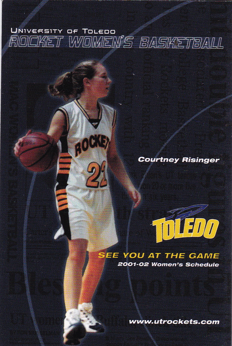 2001-02 UNIVERSITY OF TOLEDO ROCKETS BASKETBALL POCKET SCHEDULE | eBay