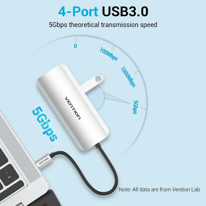 USB C Hub 5 in 1 Type C to USB 3.0 Micro B Docking Station for Macbook Laptop PC - Image 4 of 4