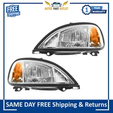 New Headlights Headlamps Left & Right Set For 2004-2017 Freightliner Columbia