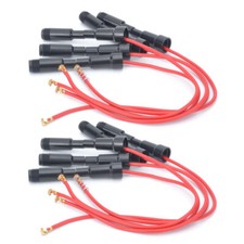 10Pcs Inline Round Glass Fuse Holder 30A Max Screw-Type Wire 250V Small 5x20mm