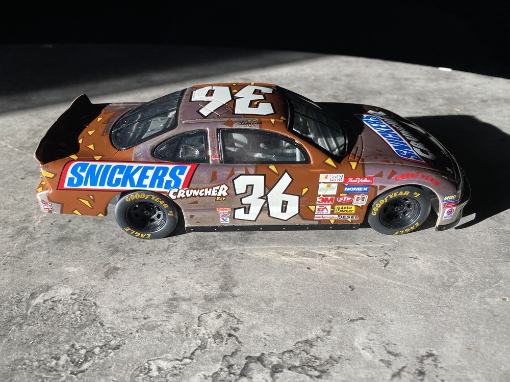 2000 KEN SCHRADER #36 SNICKERS CHROME PONTIAC 1:24 RACING CHAMPIONS DIECAST