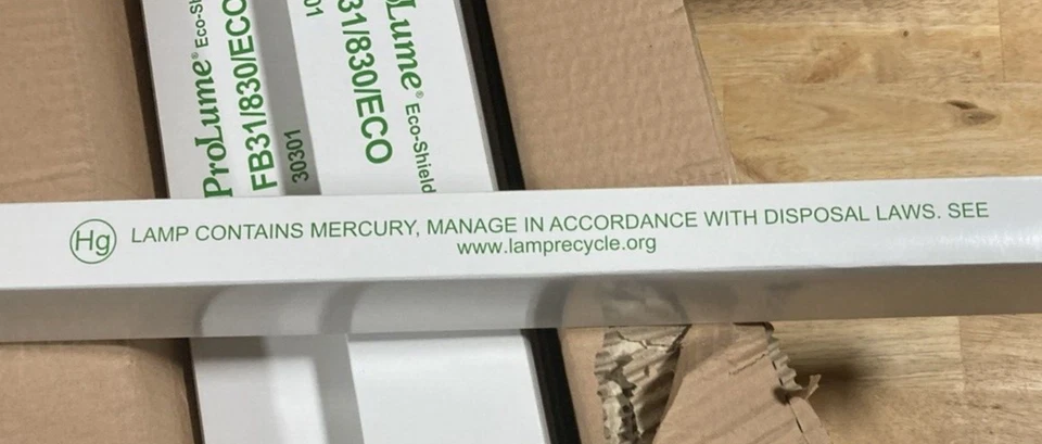 12 Halco ProLume Eco-Shield Fluorescent Lamps FB31/830/ECO T8 1 5/8" U-Bend - Image 3 of 3