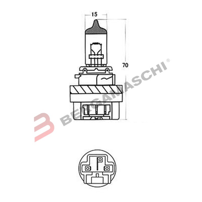 LAMPADA LAMPADINA HS5 12V P23T 35/30W