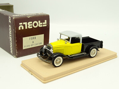 Frobly 1/43 - Ford A Pickup Custom Gelb Schwarz
