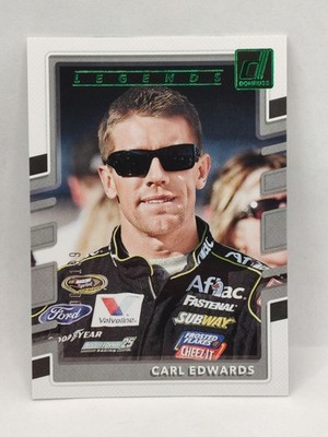 2018 Panini Donruss NASCAR Racing Legends #152 Carl Edwards Green Foil 007/199