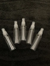 Clear Cylinder Spray Bottles - 4 oz Bulk  (1000pcs/case)