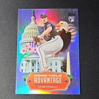Topps 2023 Cade Cavalli #HA-30 Home Field Advantage RC Rookie Insert