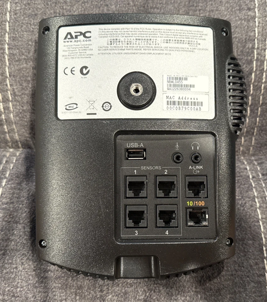 APC NetBotz Room Monitor 355 Security Camera NBWL0355 ~ Fast Shipping! ~ LQQK - Image 4 of 4