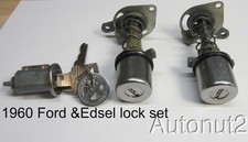 1960 Ford 1960 Edsel Lock Set Ignition 2 Door Locks Nos With Keys Original