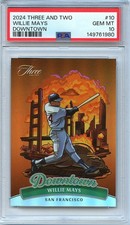 Willie Mays 2024 Panini Three and Two DOWNTOWN SSP CASE HIT Giants PSA 10