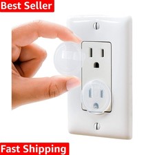 Clear Outlet Covers 50 Pack Value Pack   Baby Safety Outlet Plug Covers   Dur...