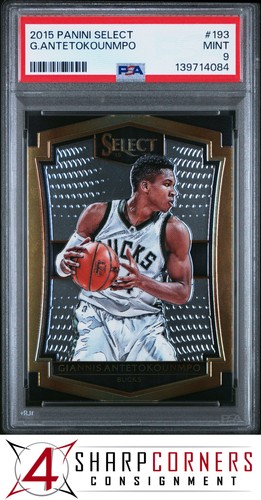2015 PANINI SELECT #193 GIANNIS ANTETOKOUNMPO PSA 9