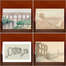 Aqueduct Themed Greeting Cards, A5 Art Print - 10 Artwork Choices