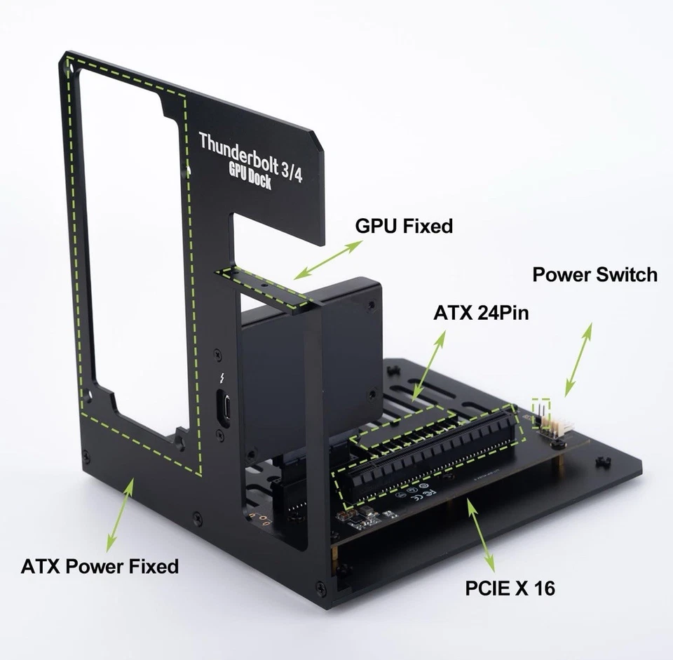 EGPU Thunderbolt 3/4 Dock | NVIDIA & AMD | TB4 Cable Included 0.5 Metre - Image 3 of 4