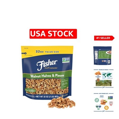 -Friendly Walnut Halves & Pieces 2 lb - Allergen-Friendly Snack & Topping