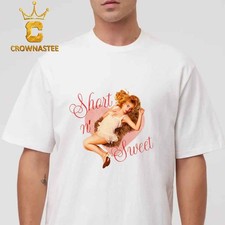 Sabrina Carpenter Short N  Sweet Tour Heart Ivory T-Shirt