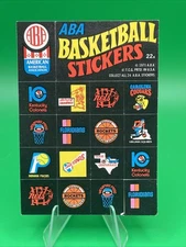 1971-72 Topps #22a ABA Team Logos Trios Stickers Clean No Creases