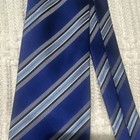 Countess Mara Men’s Blue/Light Blue/Gray Striped Woven Silk Ties Lot of 2 — photo 3