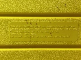 Lot Vintage K'NEX Yellow Box Hard KNEX Carrying Case  filled with pieces parts