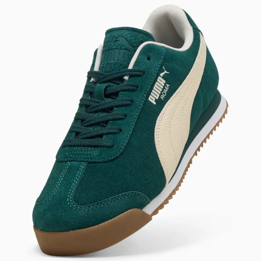 Puma Roma Suede En Verde Y Blanco Todas Las Tallas Stock Limitado - Imagen 4 de 4