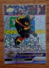 2023 24 Upper Deck Cole McWard Rainbow Speckled Gold Foil Young Guns #244 Canuck