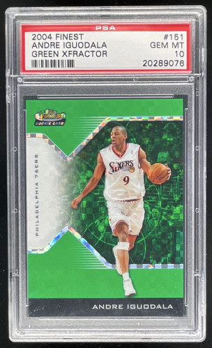 Andre Iguodala [Green XFractor] #151 2004 Finest card