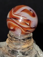 HTF VINTAGE Oxblood Alley Agate Flame Marble FREE SHIPPING