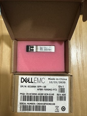 Lot of 2 For Dell EMC SFP+ SR 10Gb Optical Transceiver D/PN C5RNH