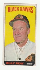 1964-65 TOPPS #38 BILLY REAY, BLACK HAWKS COACH, GOOD