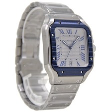 Cartier Santos Large 2024 Auto/ Steel & PVD WSSA0047 4072 *COMPLETE SET* #2561-1 3