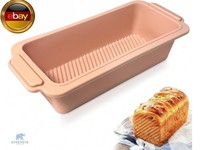 Brotbackform Silikon, 28X12X6.5Cm Kastenform Bpa-Frei Backform Rechteckig