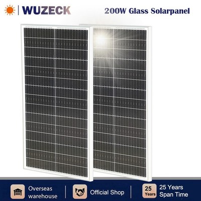 200W Mono Solarpanel Solarmodul 12V Solaranlage für Wohnmobil Balkonkraftwerke